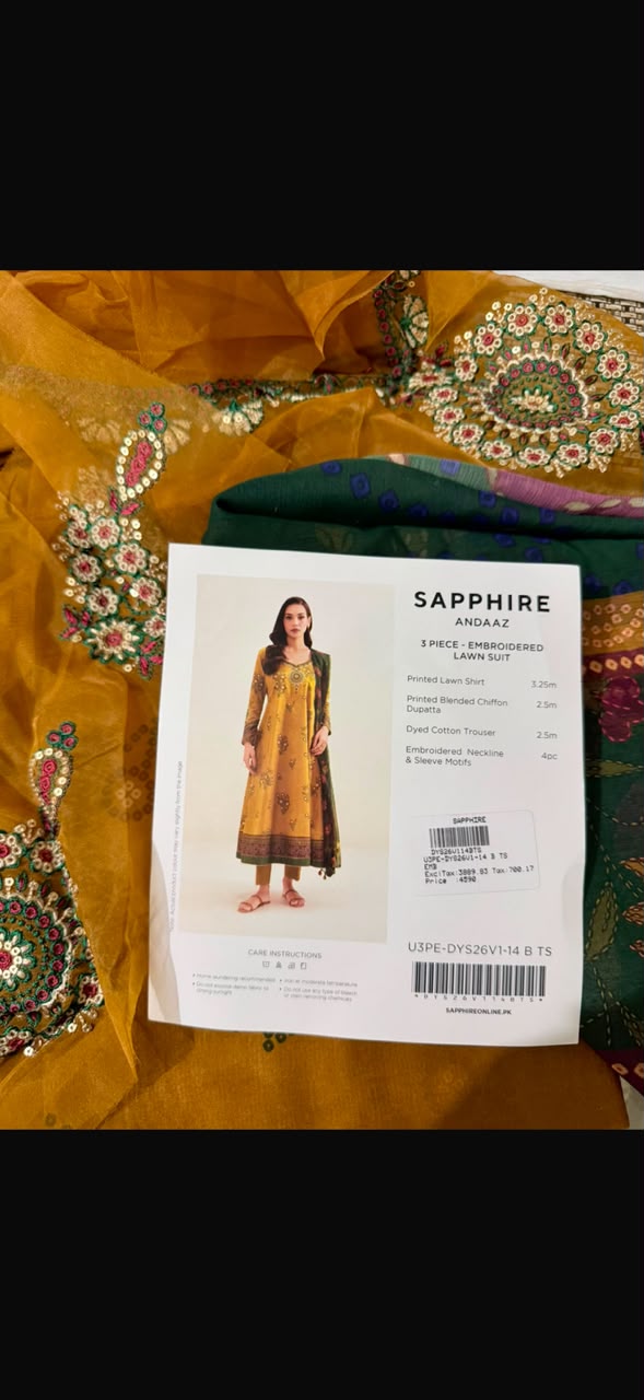Embroidered suit